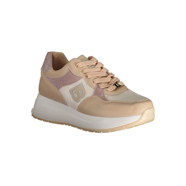 Sneaker in poliestere beige