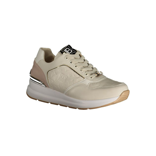 Sneaker in poliestere beige