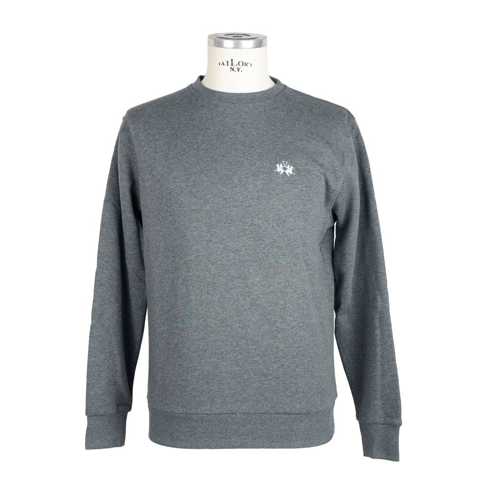 Maglione da uomo in cotone grigio