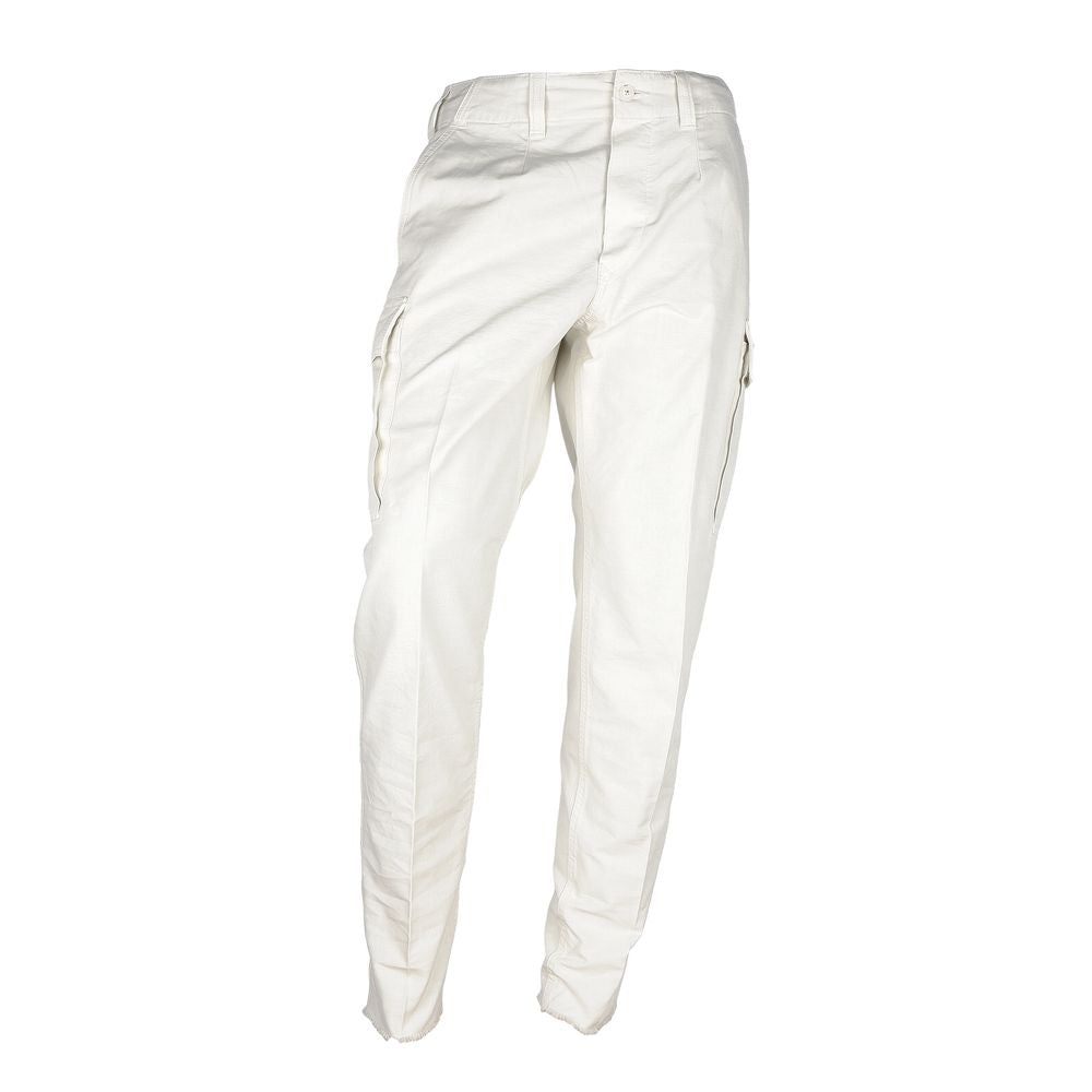 Pantaloni da uomo in cotone bianco