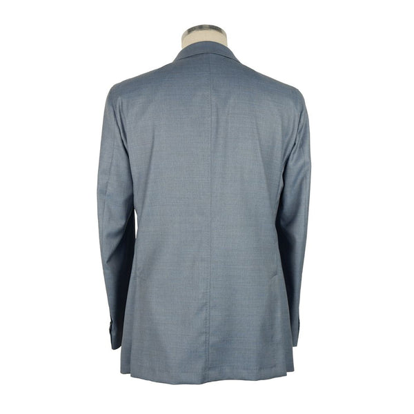 Light Blue Wool Men's Blazer