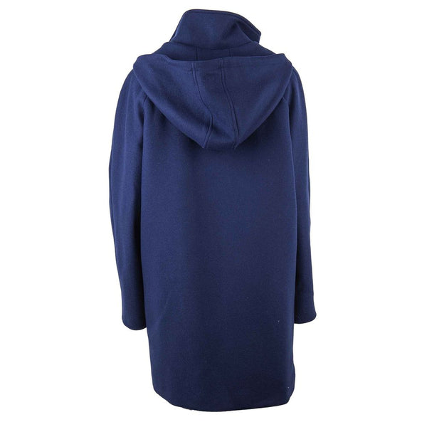 Cappotto donna in lana blu