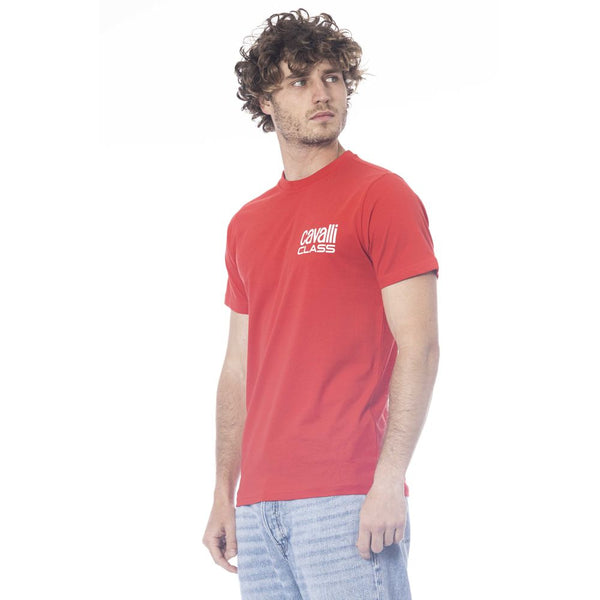 Red Cotton Men T-Shirt