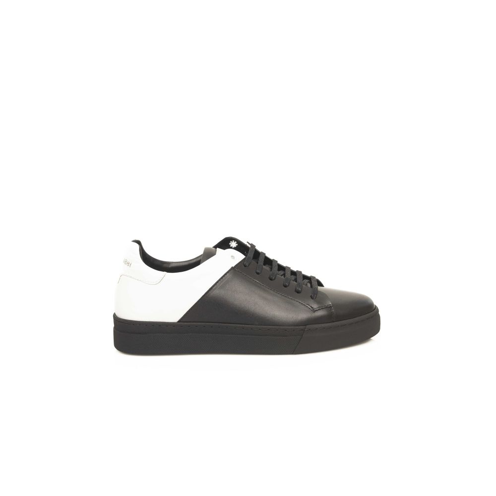 Sneaker uomo in pelle nera