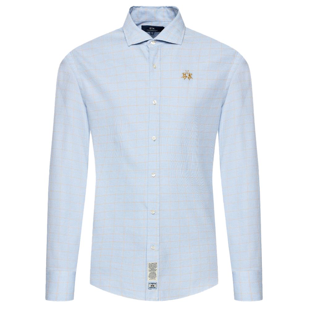 Camicia in cotone azzurro