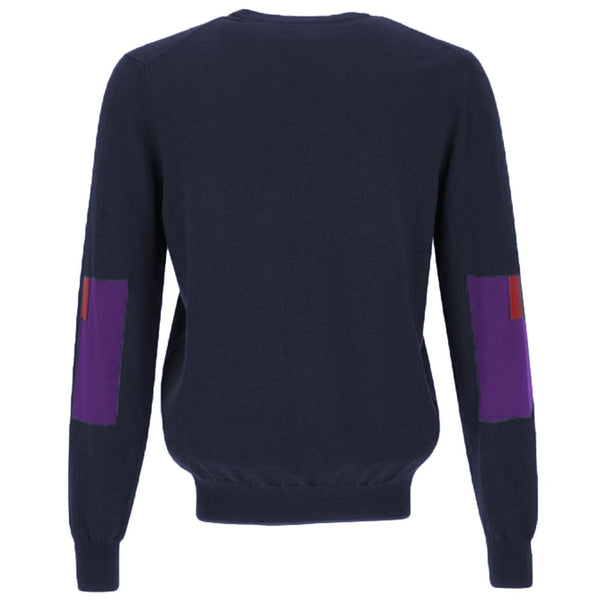 Maglione di cotone blu