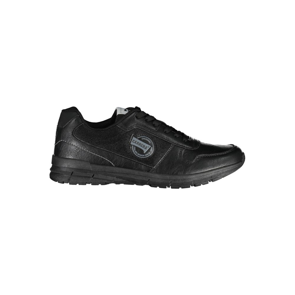 Black Polyester Sneaker