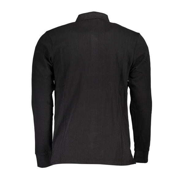 Black Cotton Polo Shirt