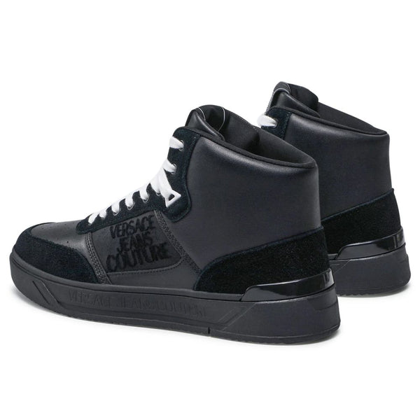 Sneaker in pelle nera Di Vitello