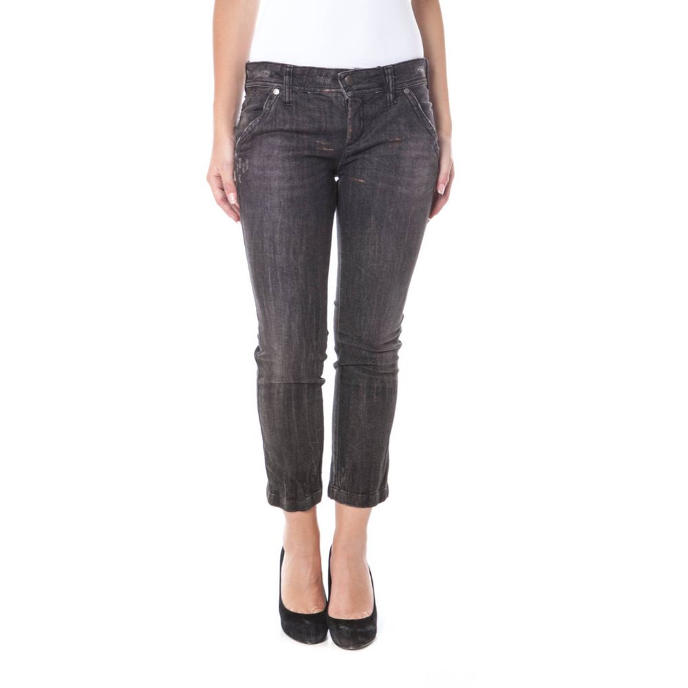 Jeans e pantaloni in cotone nero