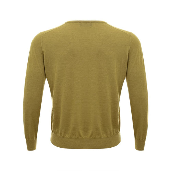 Elegant Green Cashmere Sweater for Men