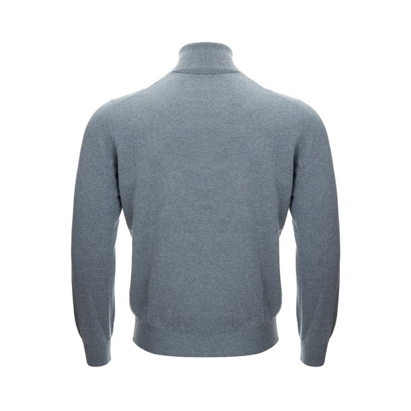 Maglione elegante da uomo in cashmere grigio