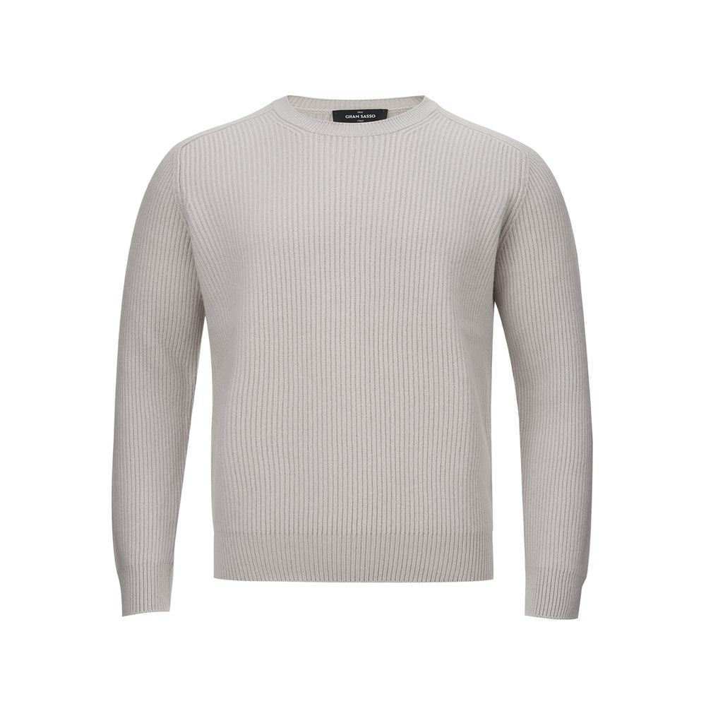 Maglione grigio da uomo in cashmere elegante