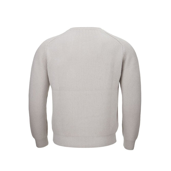 Maglione grigio da uomo in cashmere elegante