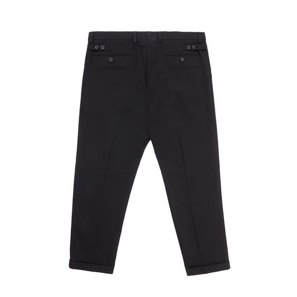 Pantaloni eleganti in cotone nero per uomo