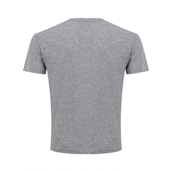 Sleek Gray Cotton Tee for Stylish Men