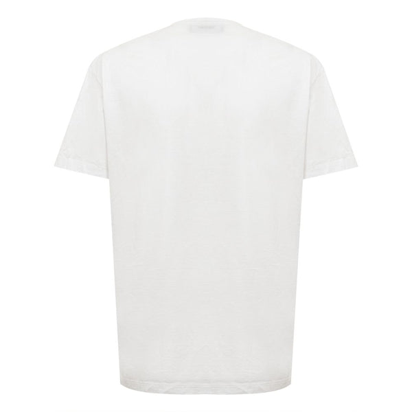 Chic White Cotton Staple Tee