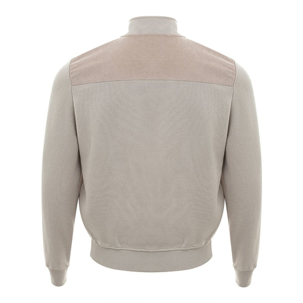 Cardigan da uomo in cotone beige