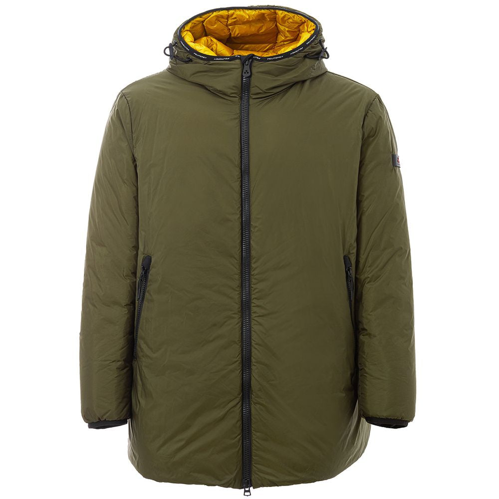 Chic Green Polyamide Men's Jacket