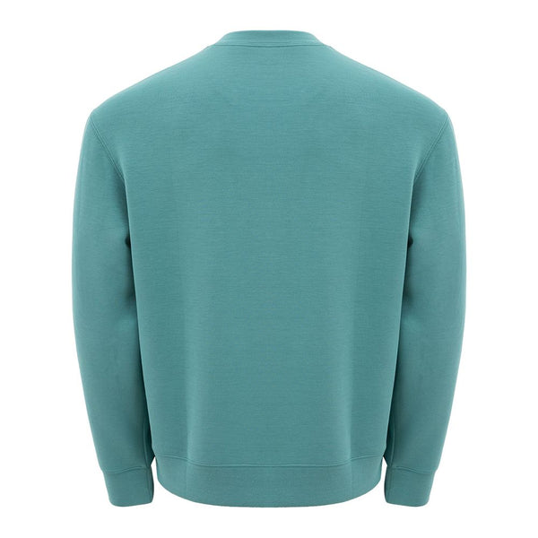 Sleek Green Modal Crewneck Sweater