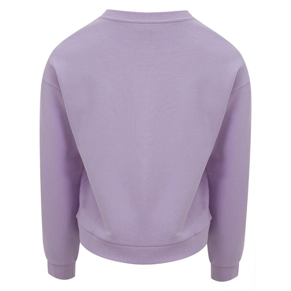 Chic Purple Cotton Sweater for Women