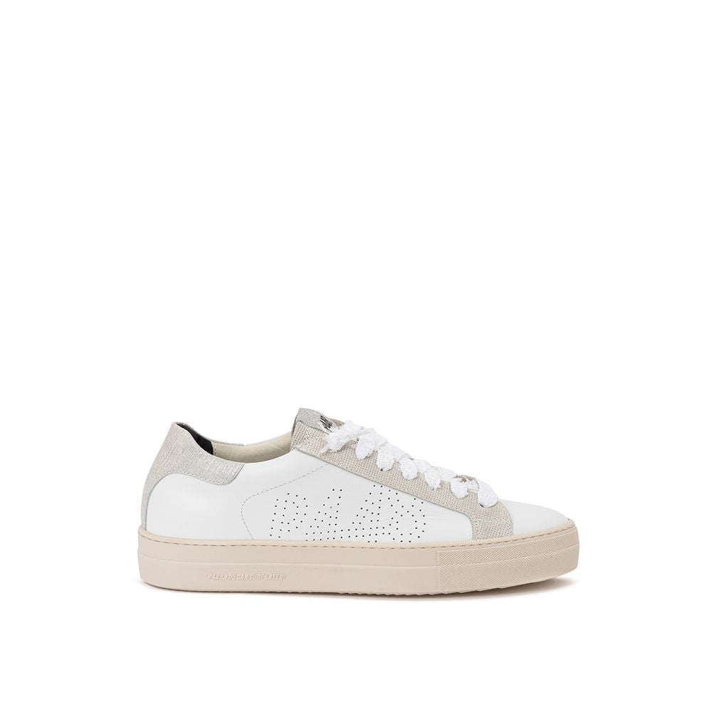 Sneakers eleganti in pelle bianca