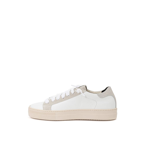 Sneakers eleganti in pelle bianca