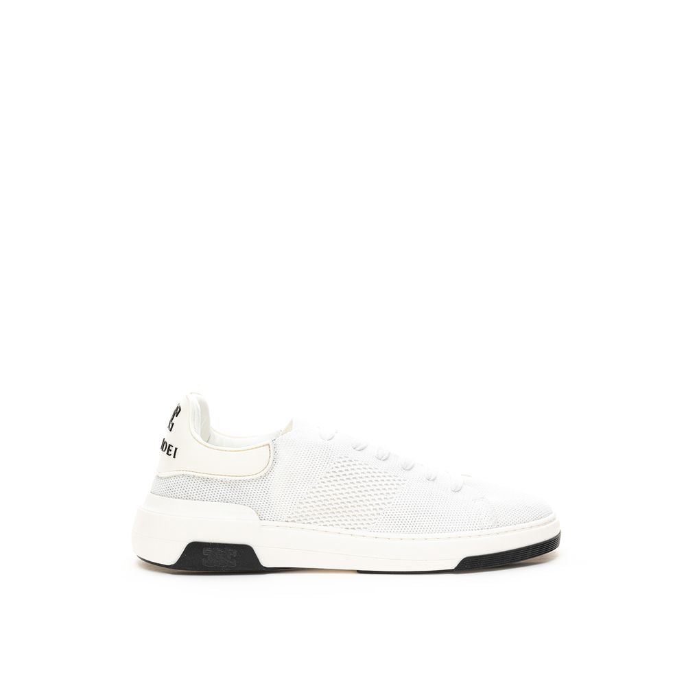 Sneakers eleganti in pelle bianca