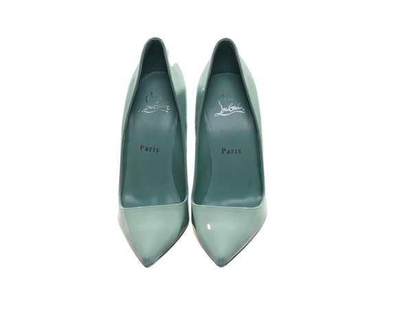 So Kate 120 Green Patent Leather High Heel Pumps