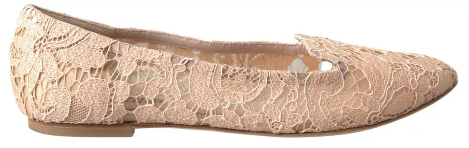 Mocassini in pizzo beige Scarpe basse