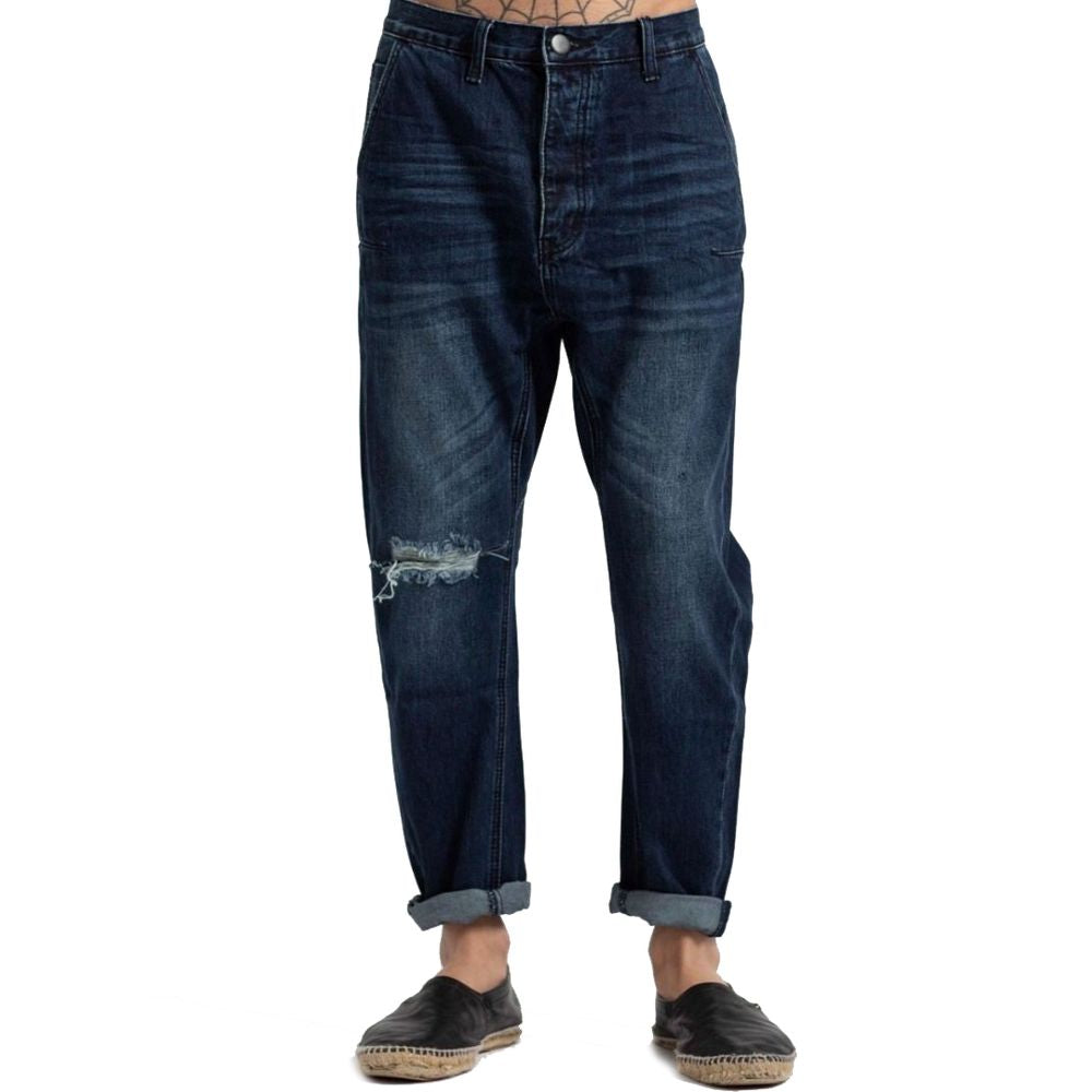 Blue Cotton Men Jeans