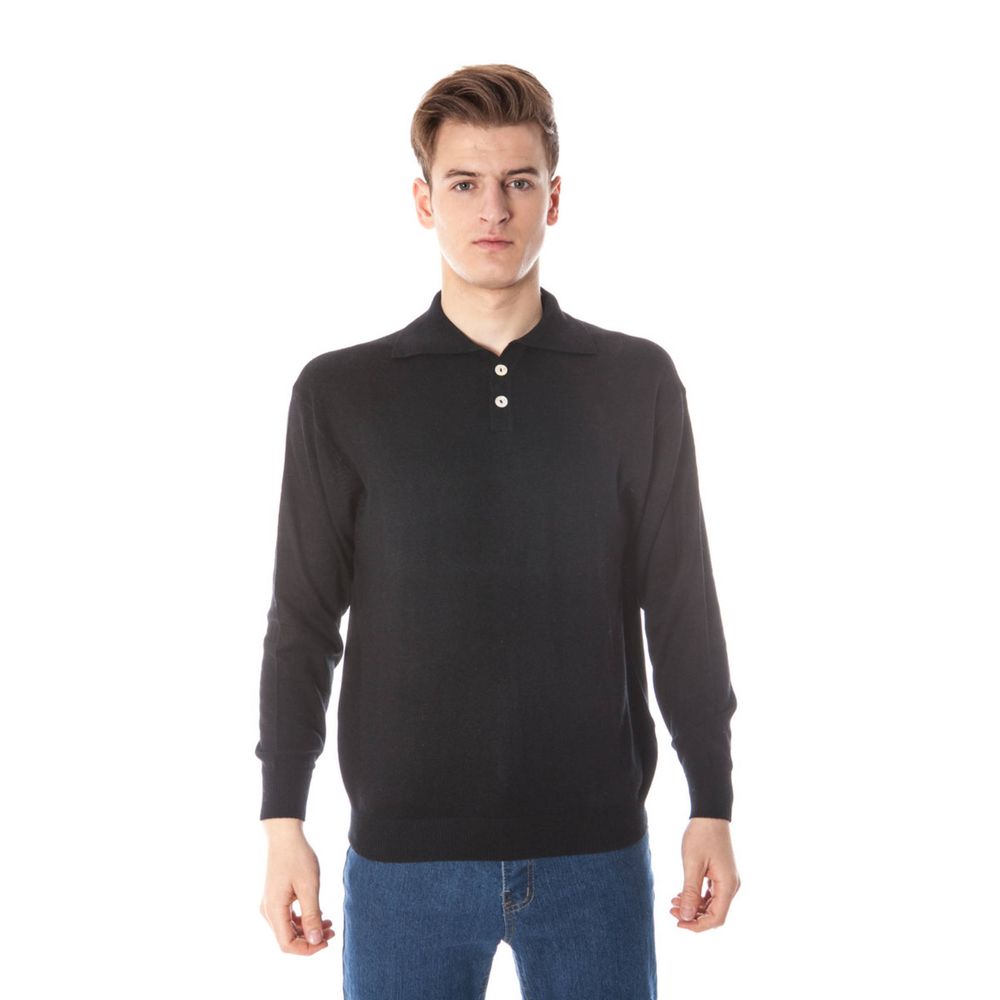 Maglione di seta nero