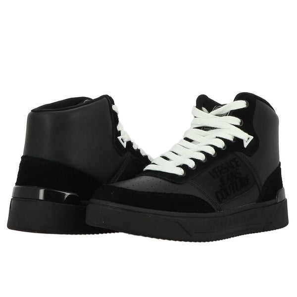 Sneaker in pelle nera Di Vitello