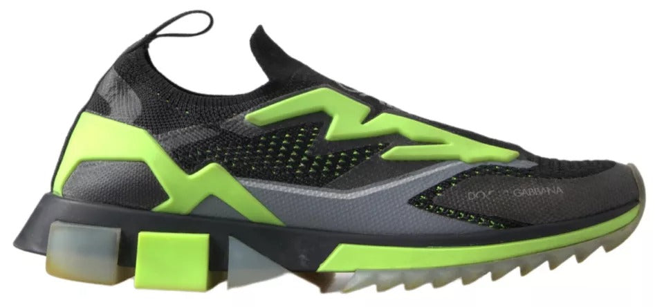 Nero Giallo SORRENTO Sport Stretch Scarpe da ginnastica