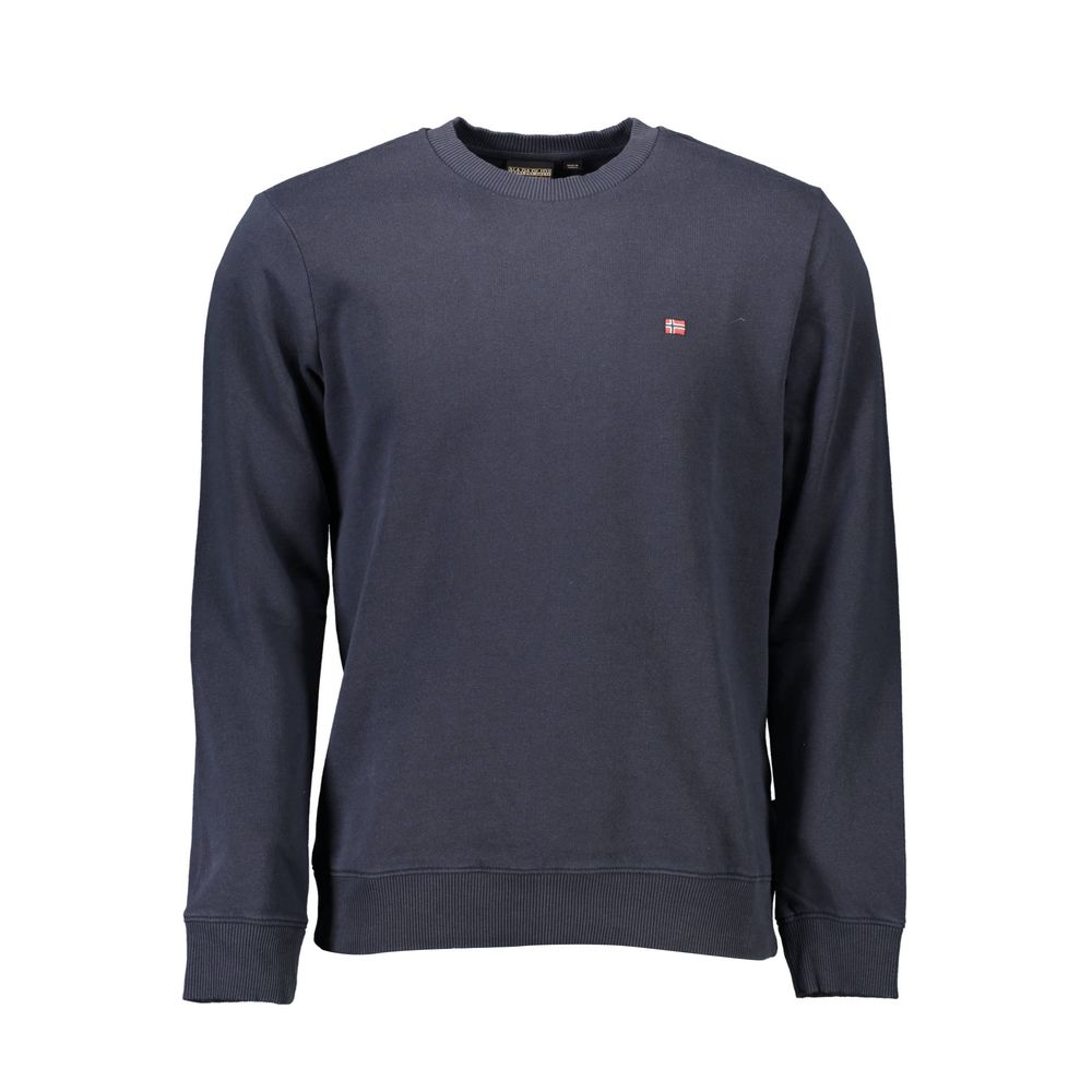 Maglione da uomo in cotone blu