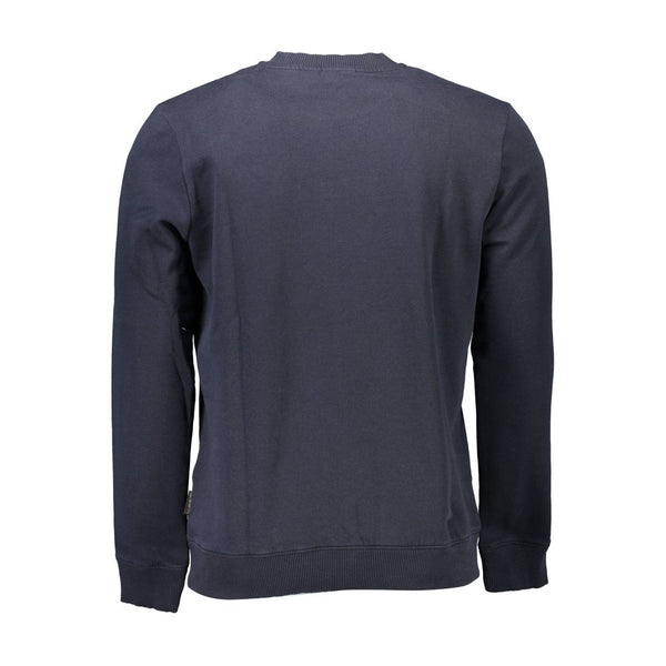 Maglione da uomo in cotone blu