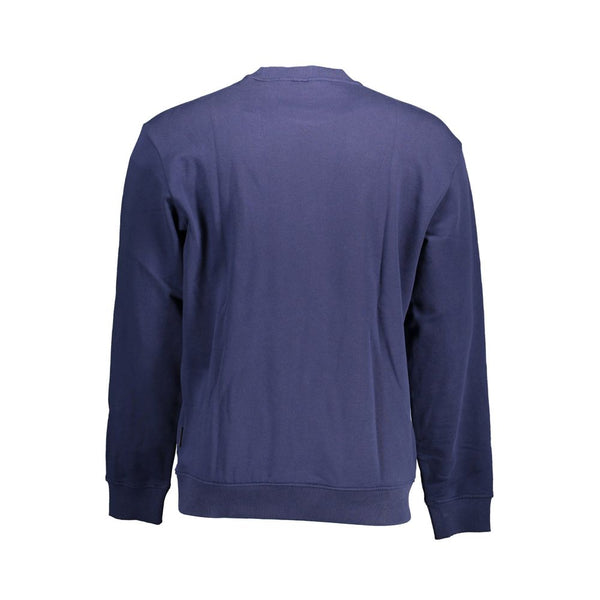 Maglione da uomo in cotone blu