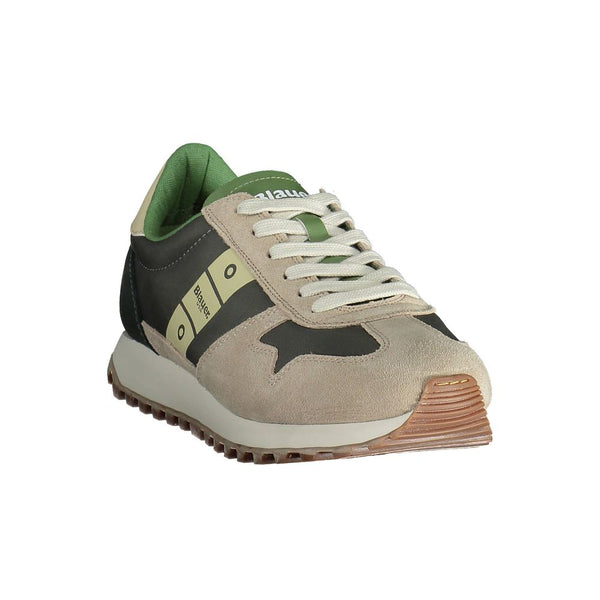 Sneaker uomo in poliestere beige