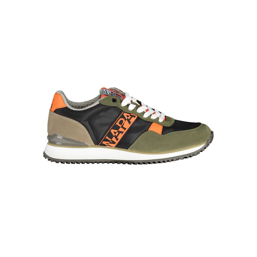 Sneaker uomo in poliestere verde