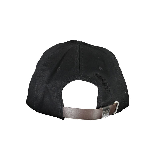 Cappello da uomo in cotone nero