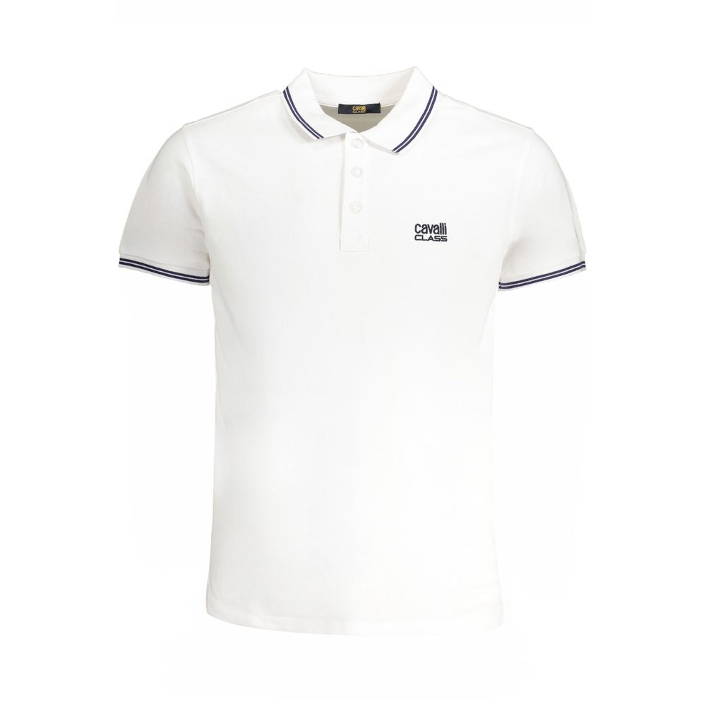 Polo in cotone bianco