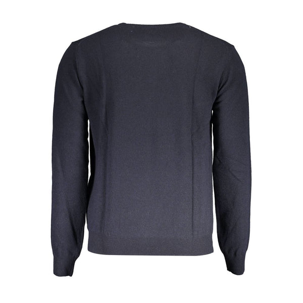 Maglione da uomo in lana blu