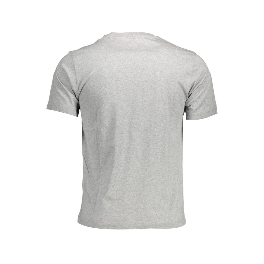 Gray Cotton Men T-Shirt