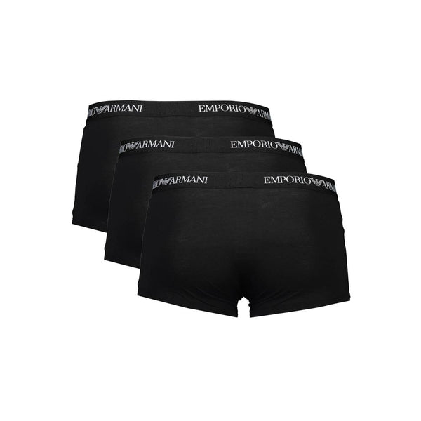 Black Cotton Men Trunk