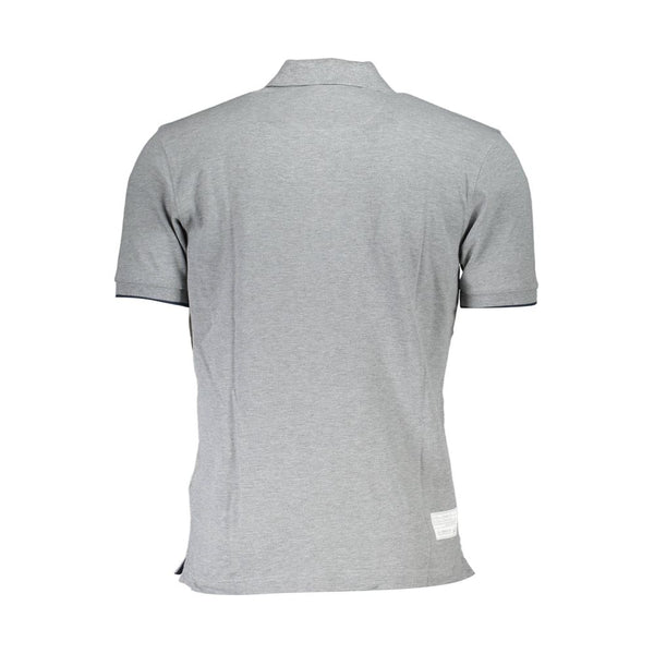 Polo uomo in cotone grigio