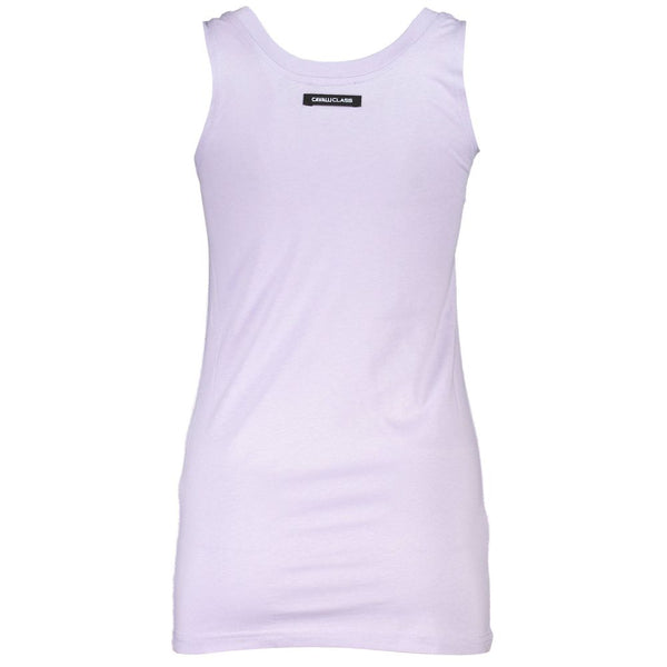 Top donna in cotone viola