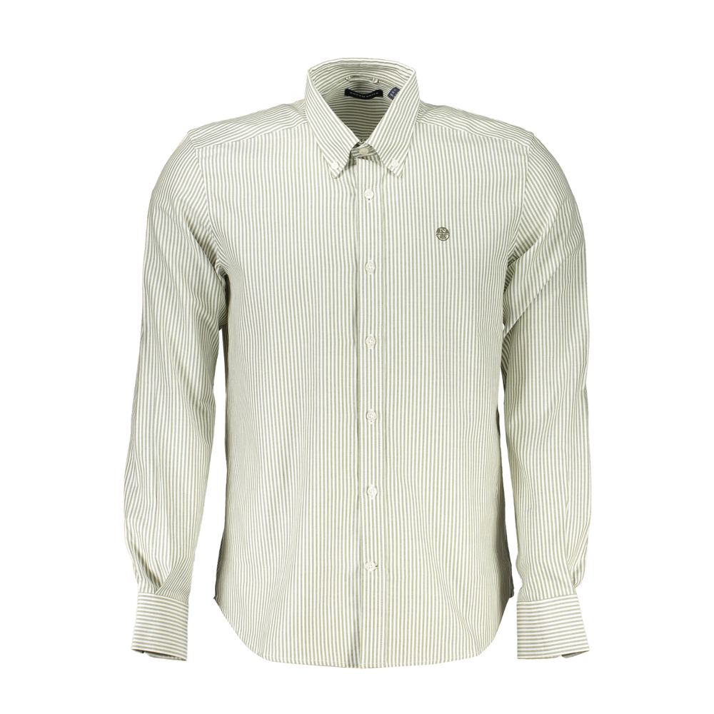 Camicia da uomo in cotone bianco