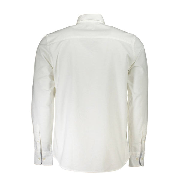 Camicia da uomo in cotone bianco