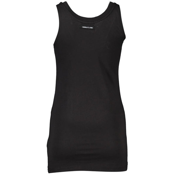 Top donna in cotone nero