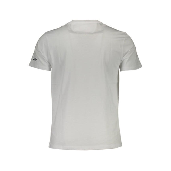 White Cotton Men T-Shirt